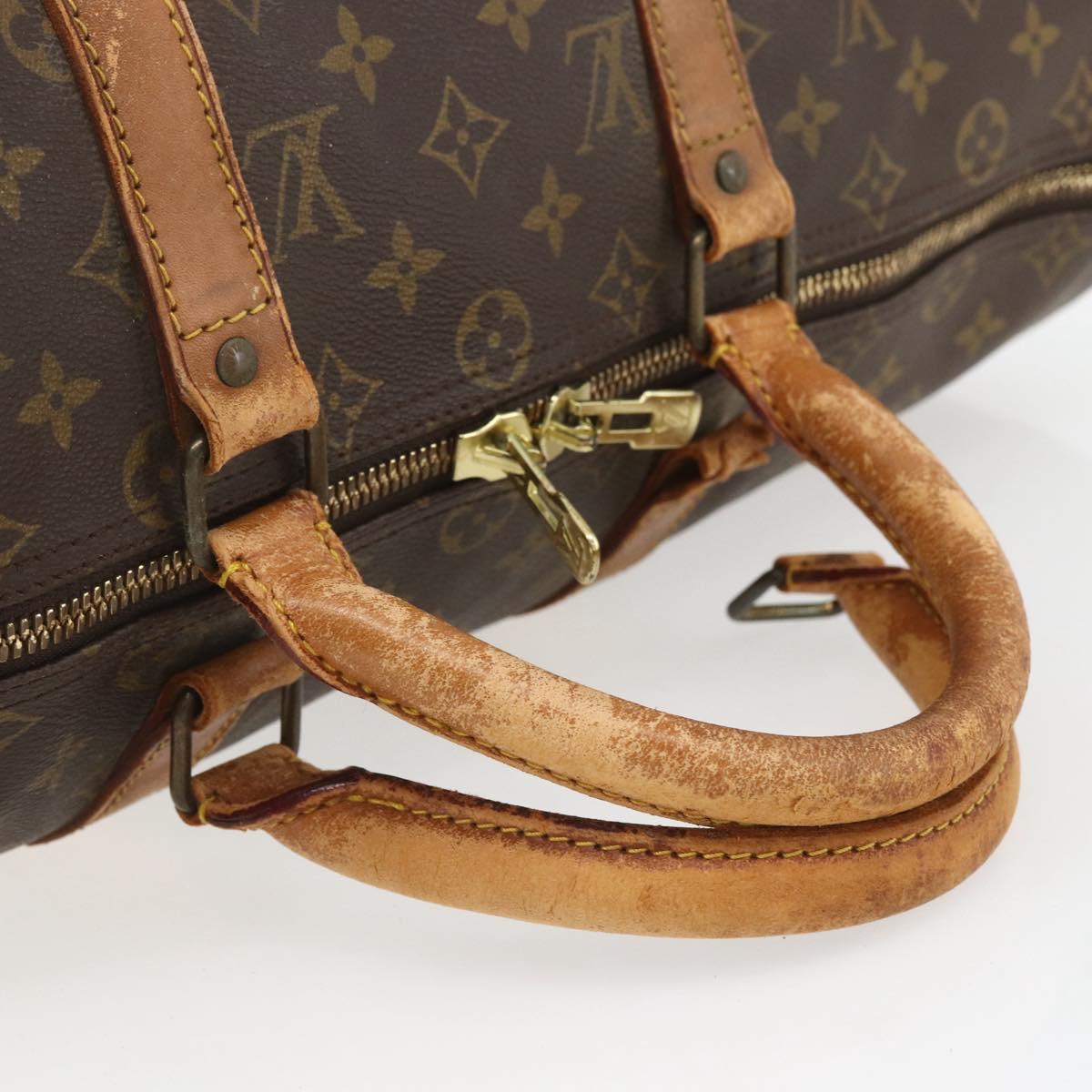 LOUIS VUITTON Monogram Keepall 50 Boston Bag Vintage M41426 LV Auth 120575