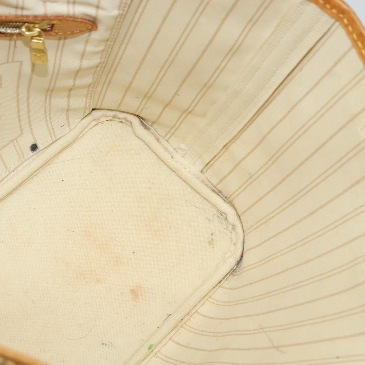 LOUIS VUITTON Damier Azur Neverfull PM Tote Bag N41362 LV Auth 120593