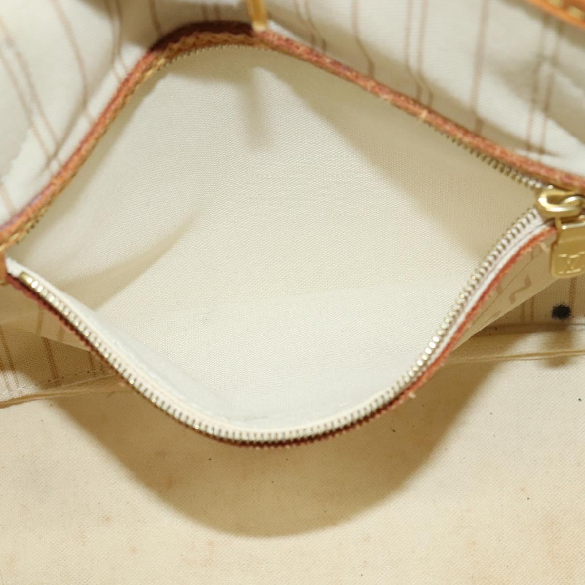 LOUIS VUITTON Damier Azur Neverfull PM Tote Bag N41362 LV Auth 120593