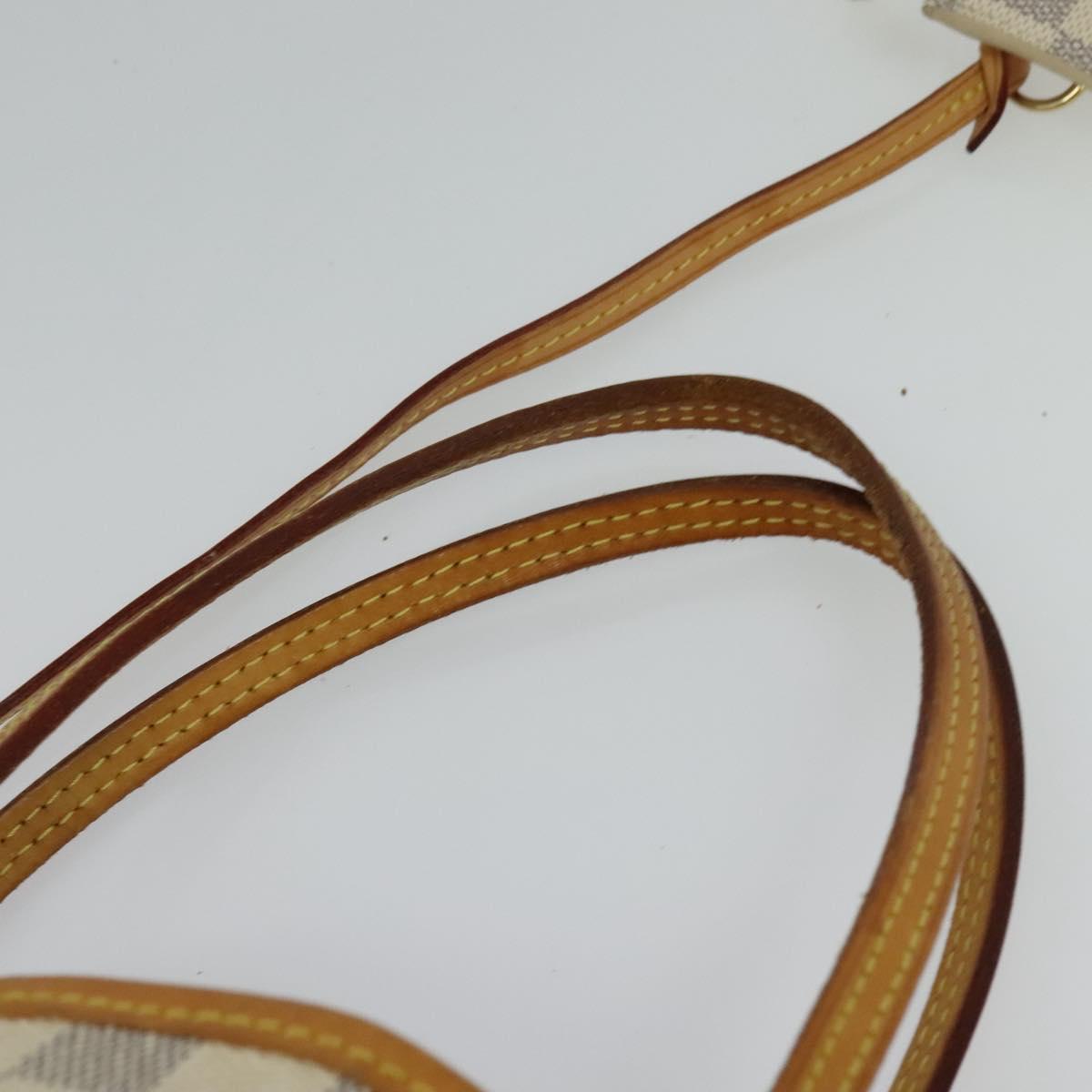 LOUIS VUITTON Damier Azur Neverfull PM Tote Bag N41362 LV Auth 120593