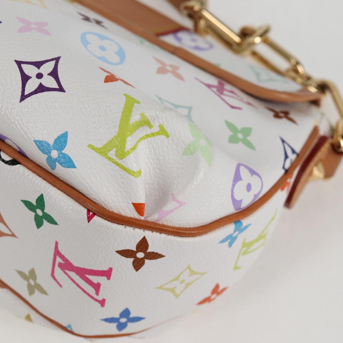 LOUIS VUITTON Monogram Multicolor Patty Shoulder Bag White M40305 Auth 120598V