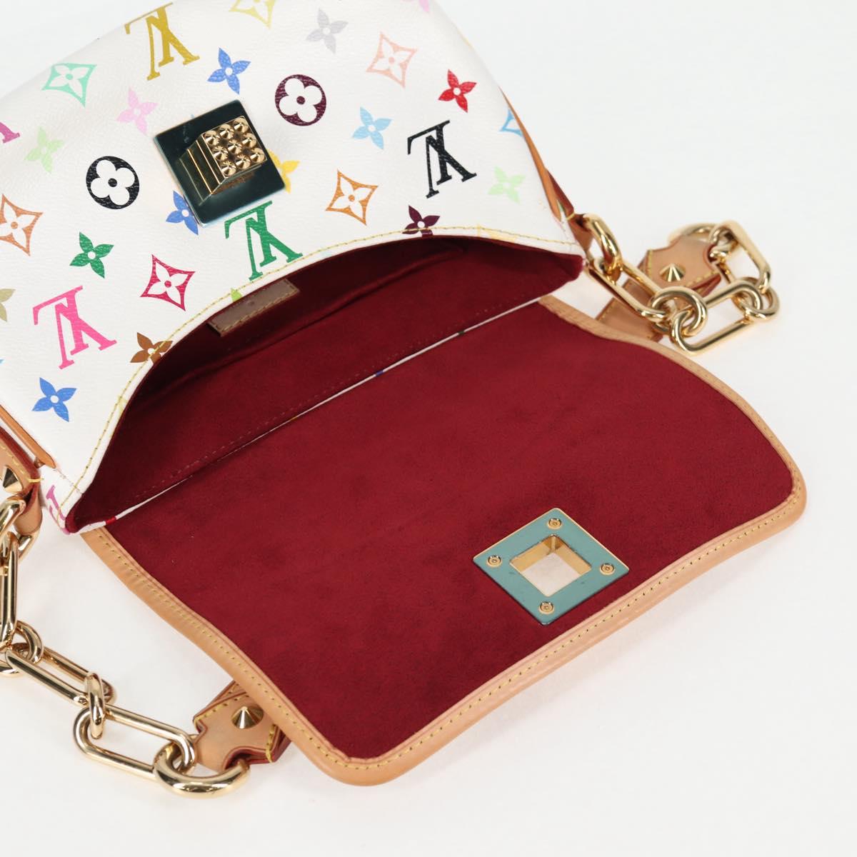 LOUIS VUITTON Monogram Multicolor Patty Shoulder Bag White M40305 Auth 120598V