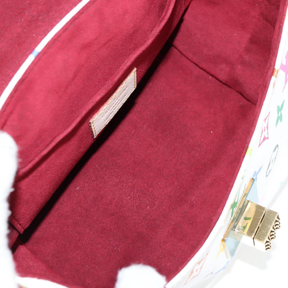 LOUIS VUITTON Monogram Multicolor Patty Shoulder Bag White M40305 Auth 120598V