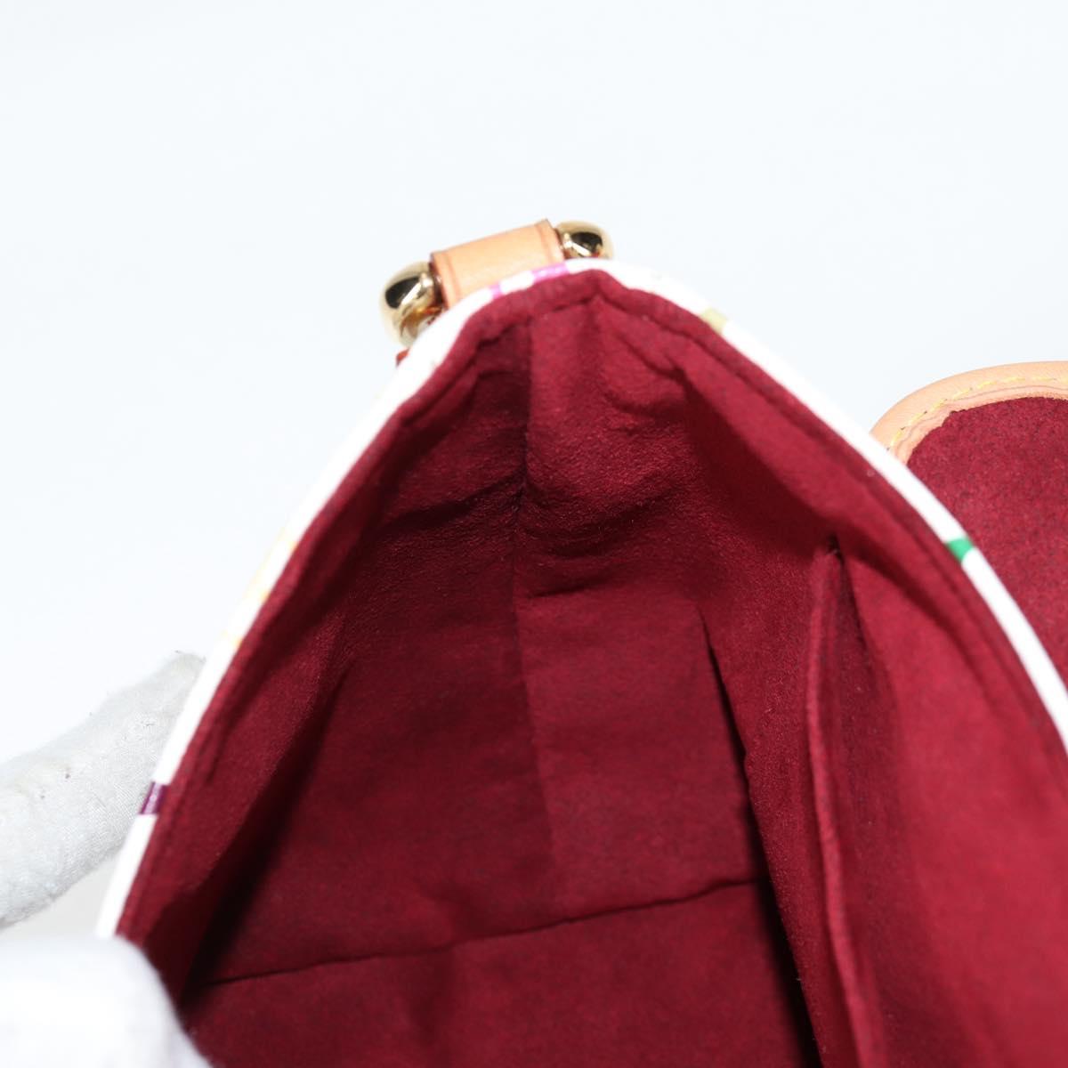 LOUIS VUITTON Monogram Multicolor Patty Shoulder Bag White M40305 Auth 120598V