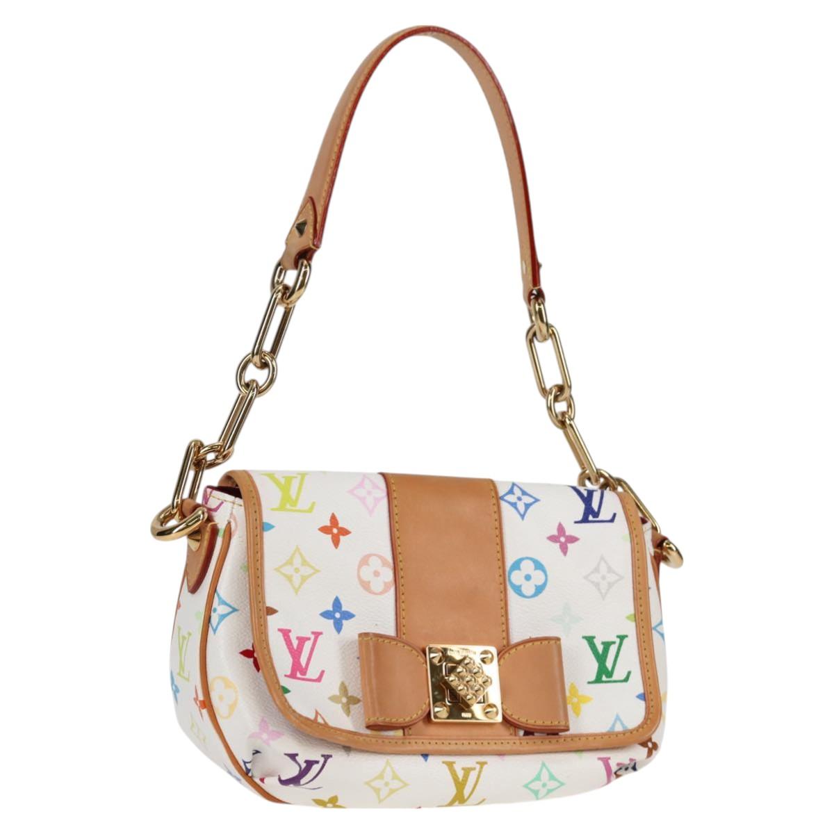 LOUIS VUITTON Monogram Multicolor Patty Shoulder Bag White M40305 Auth 120598SAV