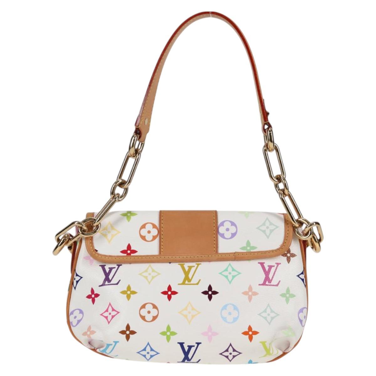 LOUIS VUITTON Monogram Multicolor Patty Shoulder Bag White M40305 Auth 120598V