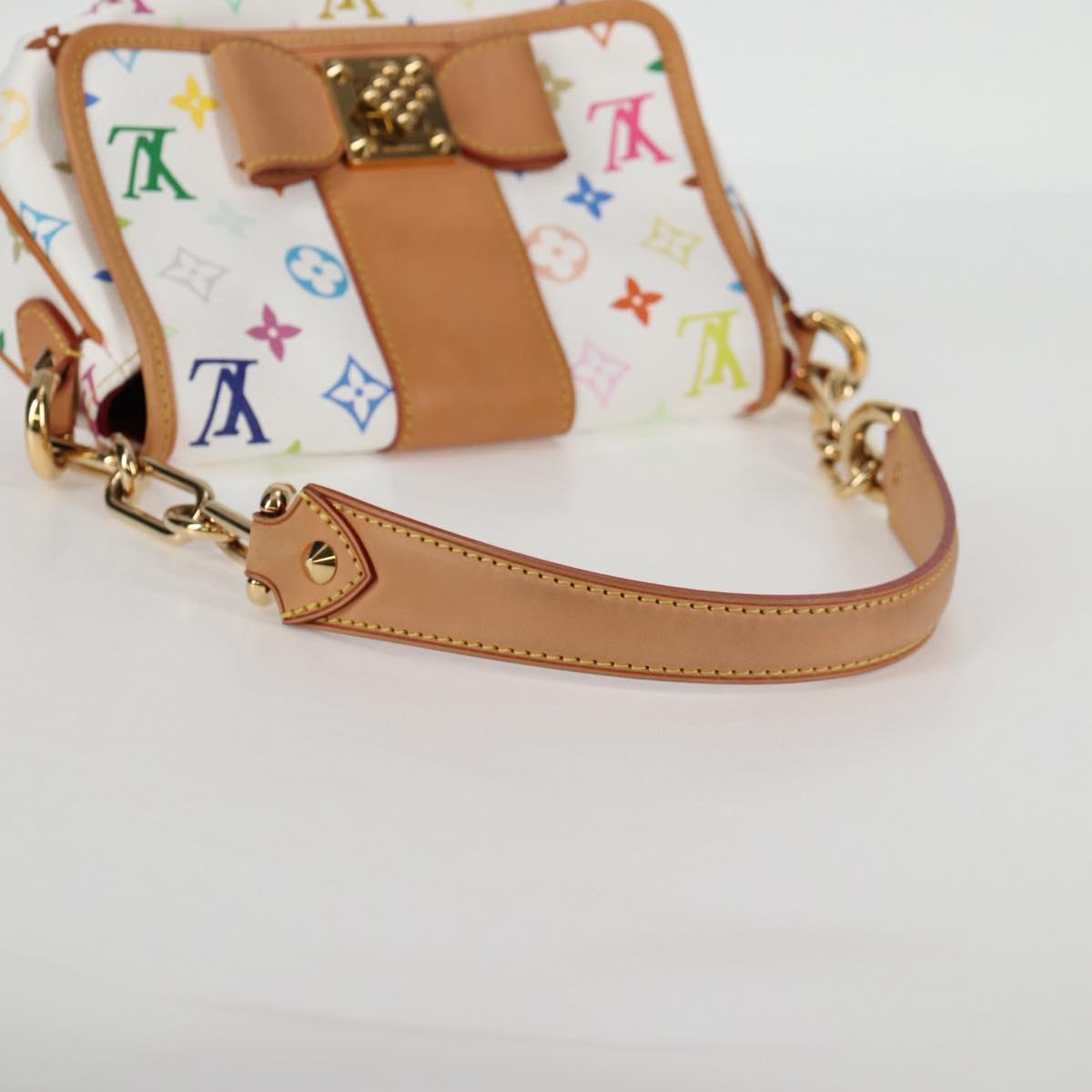 LOUIS VUITTON Monogram Multicolor Patty Shoulder Bag White M40305 Auth 120598V
