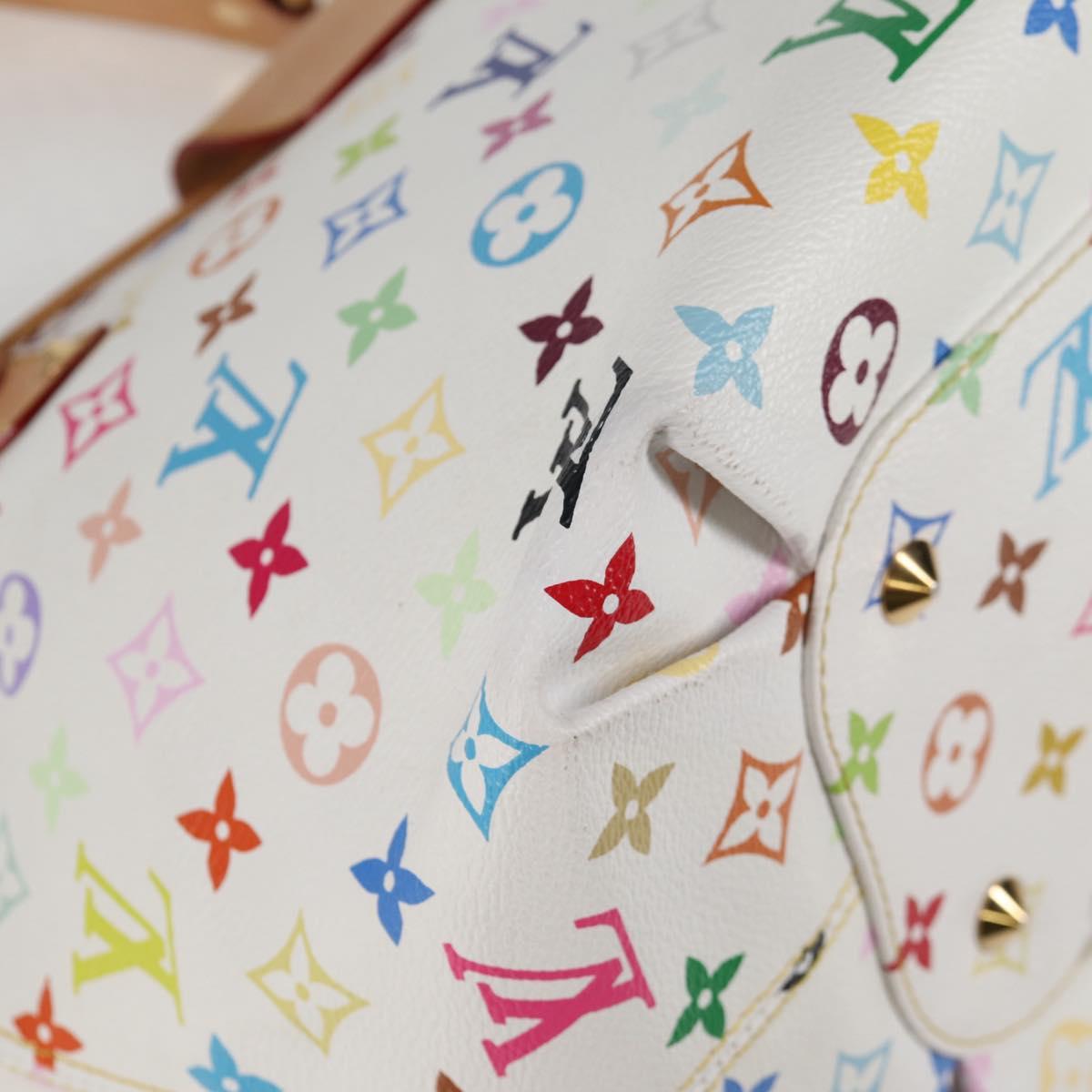 LOUIS VUITTON Monogram Multicolor Annie MM Tote Bag White M40307 LV Auth 120602SAV