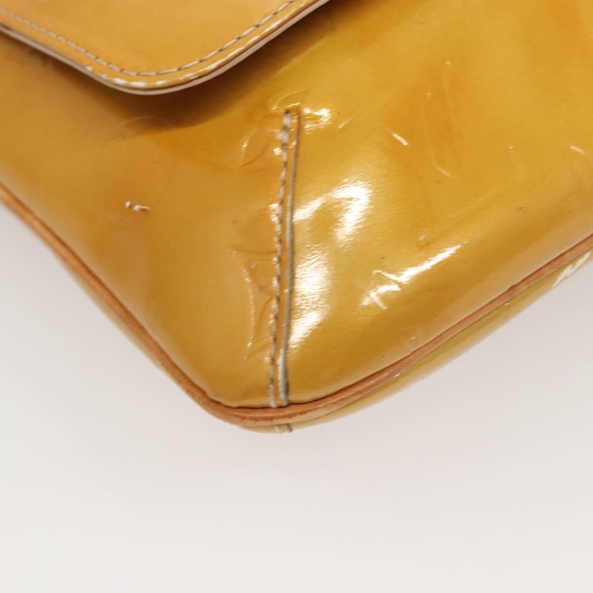 LOUIS VUITTON Monogram Vernis Thompson Street Bag Beige M91301 LV Auth 120623