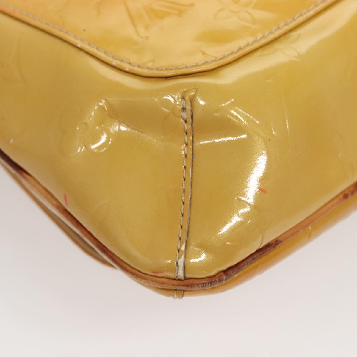 LOUIS VUITTON Monogram Vernis Thompson Street Bag Beige M91301 LV Auth 120623