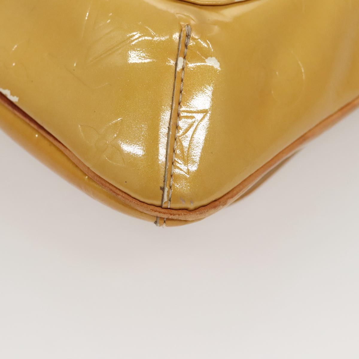 LOUIS VUITTON Monogram Vernis Thompson Street Bag Beige M91301 LV Auth 120623