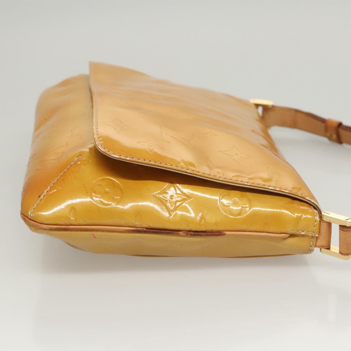 LOUIS VUITTON Monogram Vernis Thompson Street Bag Beige M91301 LV Auth 120623