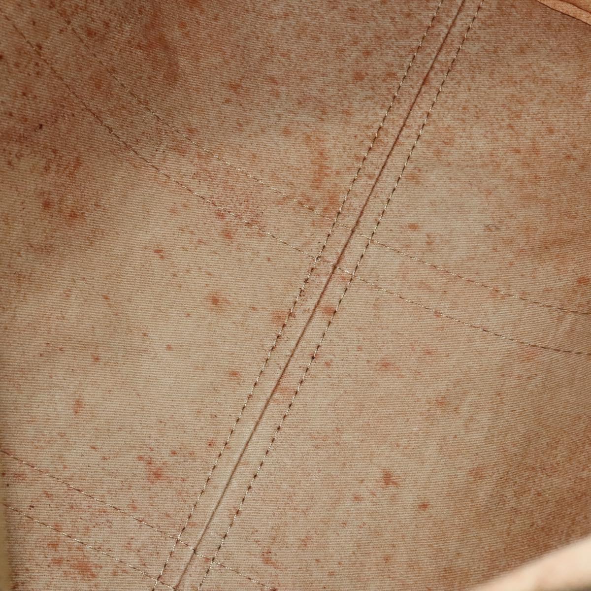 Christian Dior Trotter Canvas Boston Bag Navy Gold Auth 120635