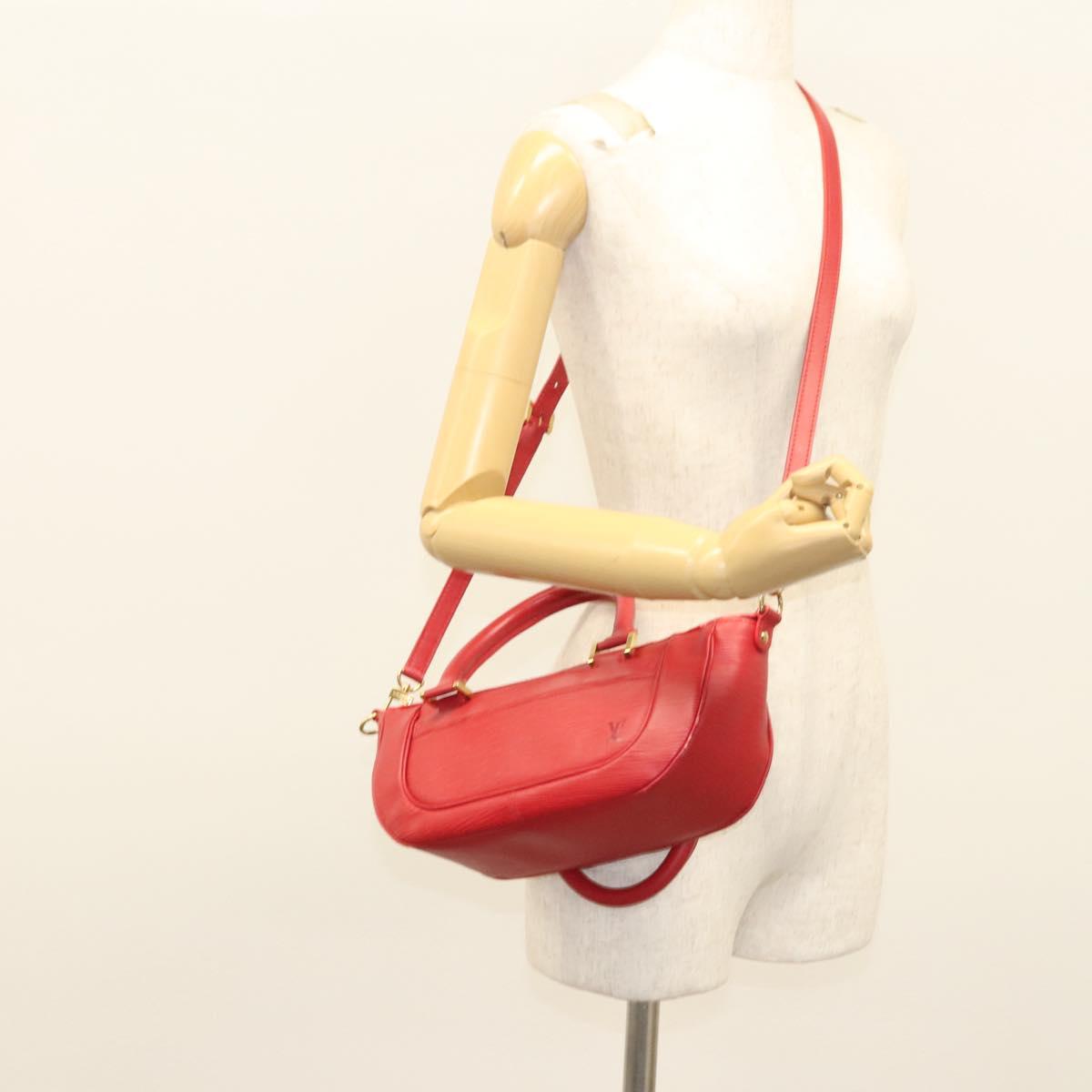 LOUIS VUITTON Epi Danura PM Hand Bag 2way Red M5891E LV Auth 120654
