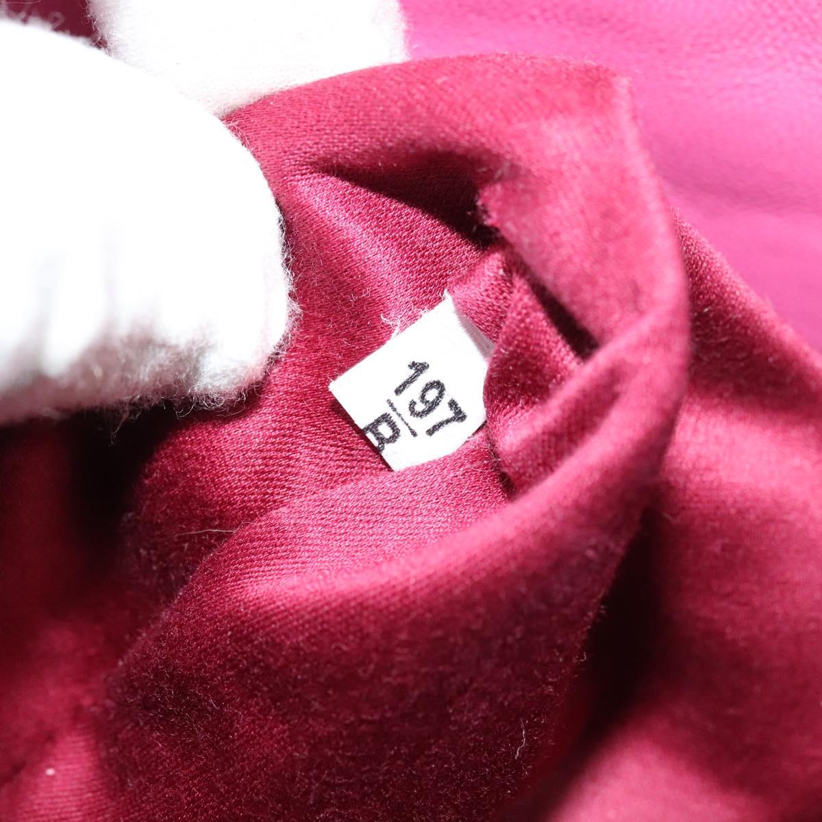 Miu Miu Matelasse Hand Bag Leather 2way Pink Gold Auth 120662