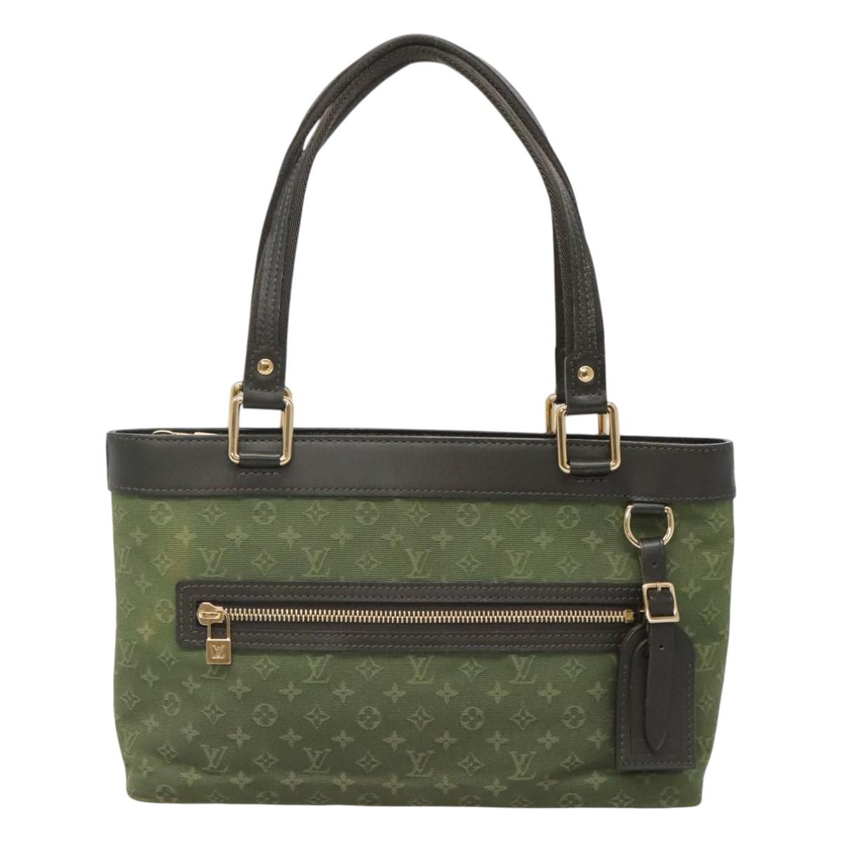 LOUIS VUITTON Monogram Mini Lucille PM Hand Bag TST Khaki M92682 LV Auth 120663