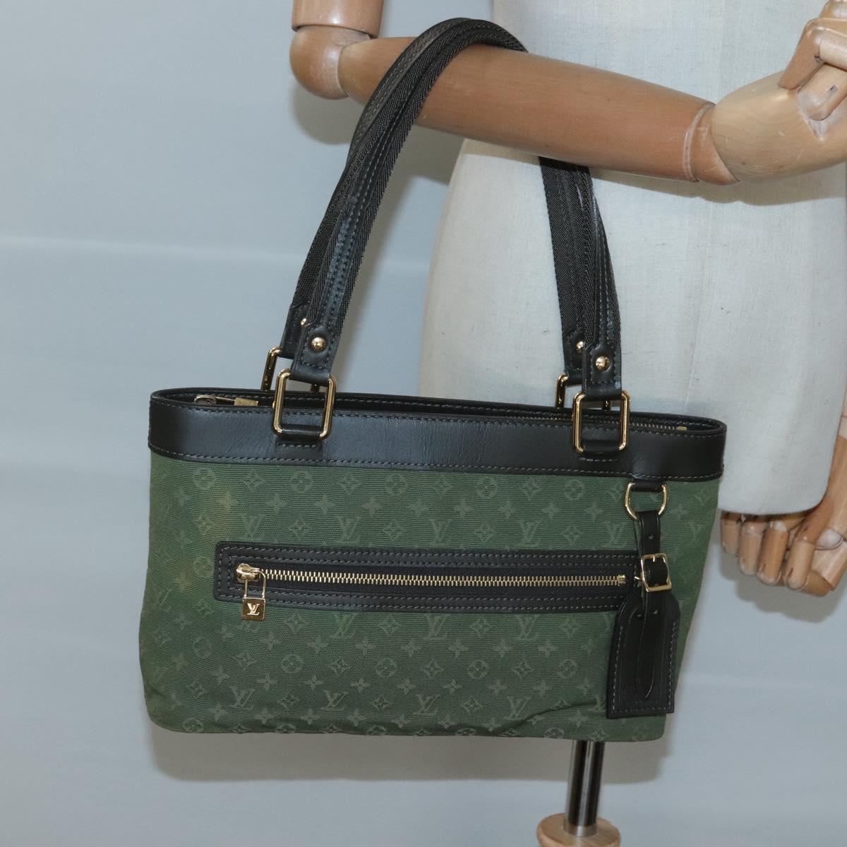 LOUIS VUITTON Monogram Mini Lucille PM Hand Bag TST Khaki M92682 LV Auth 120663