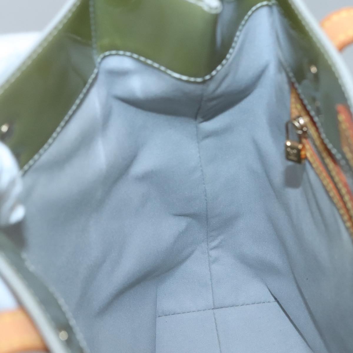 LOUIS VUITTON Monogram Vernis Reade MM Hand Bag Gris M91142 LV Auth 120692