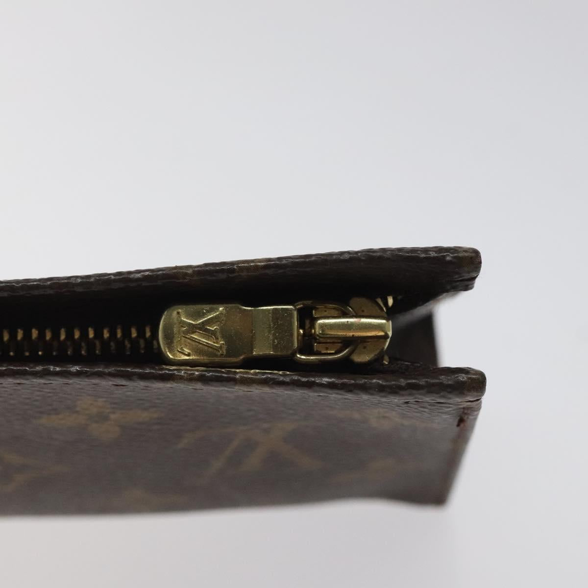 LOUIS VUITTON Monogram Poche Toilette 15 Pouch M47546 LV Auth 120728