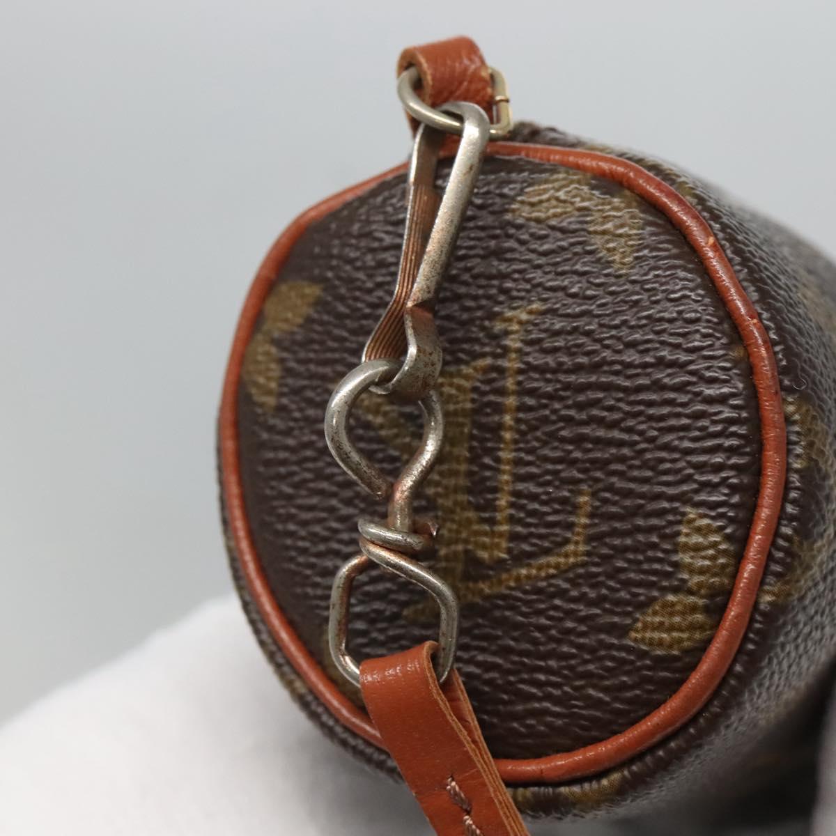 LOUIS VUITTON Monogram Papillon Pouch LV Auth 120732