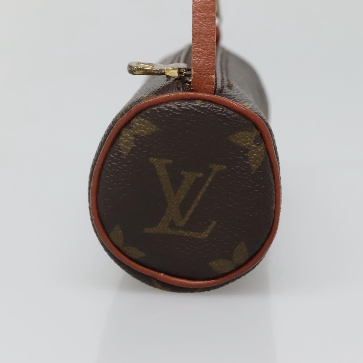 LOUIS VUITTON Monogram Papillon Pouch LV Auth 120732