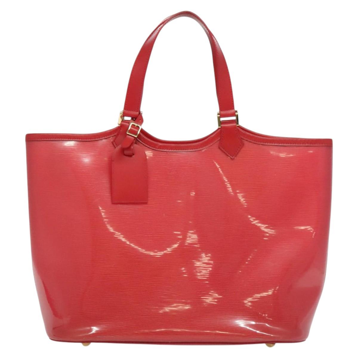LOUIS VUITTON Epi Plage Lagoon Bay Tote Bag Red M92150 LV Auth 120743