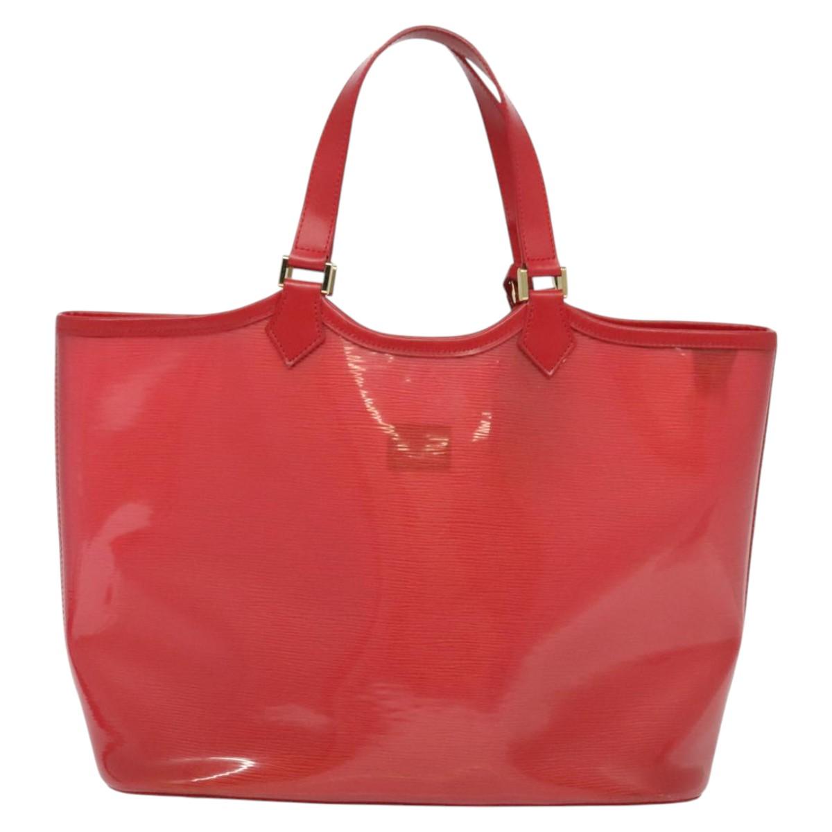 LOUIS VUITTON Epi Plage Lagoon Bay Tote Bag Red M92150 LV Auth 120743