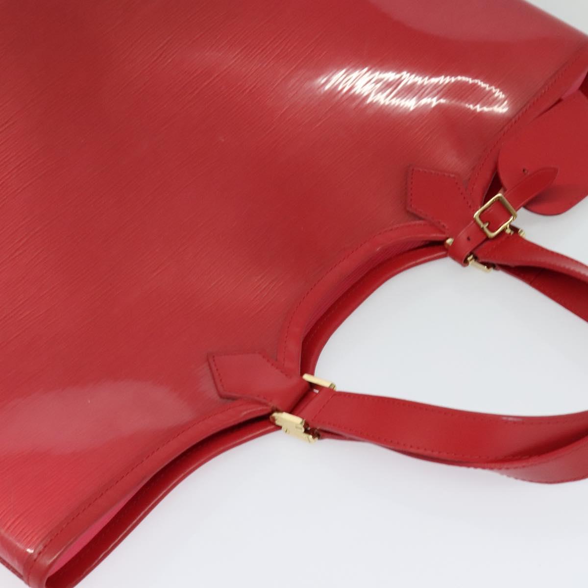 LOUIS VUITTON Epi Plage Lagoon Bay Tote Bag Red M92150 LV Auth 120743