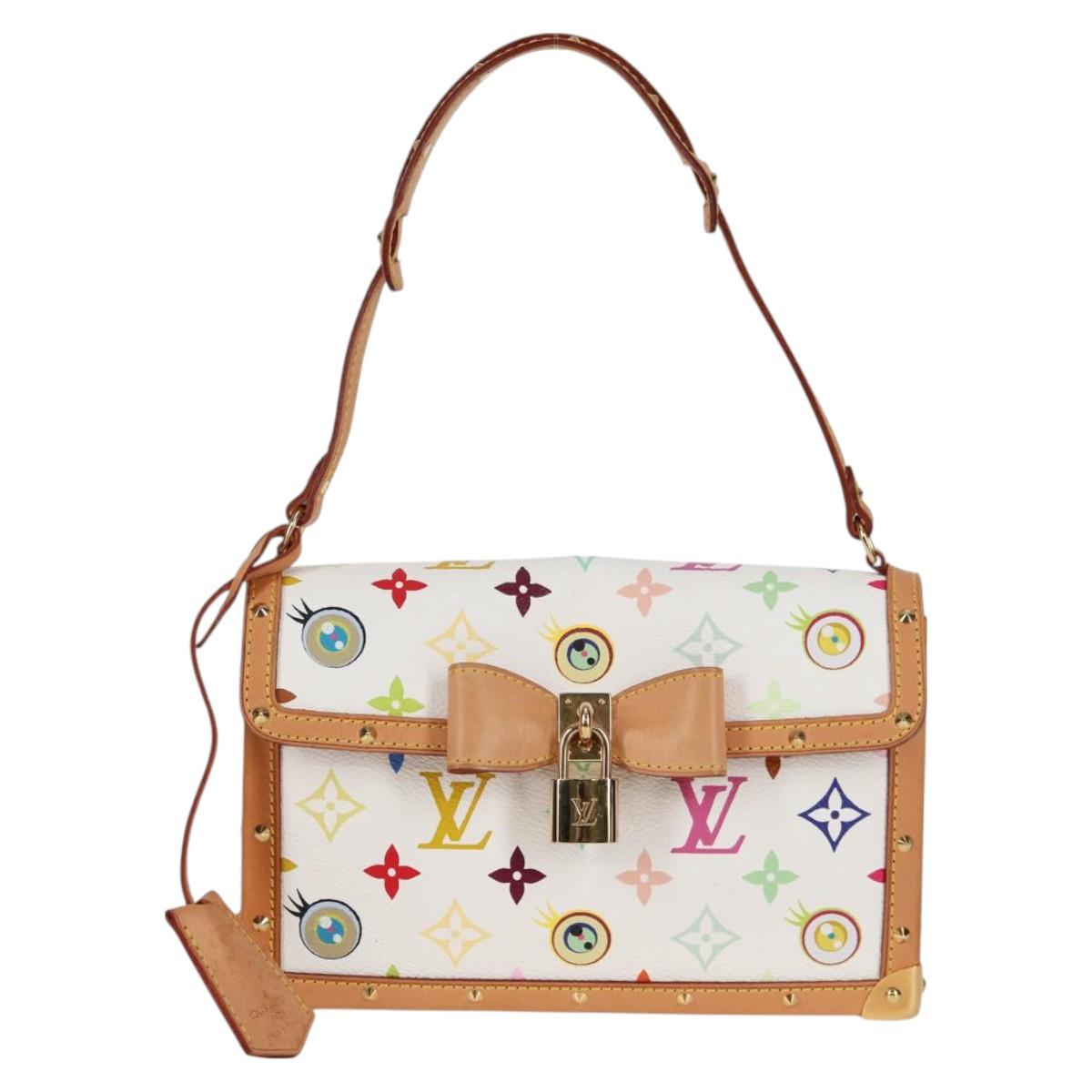 LOUIS VUITTON Multicolor Ribbon Pochette I Miss You Bag M92051 Auth 120751SV