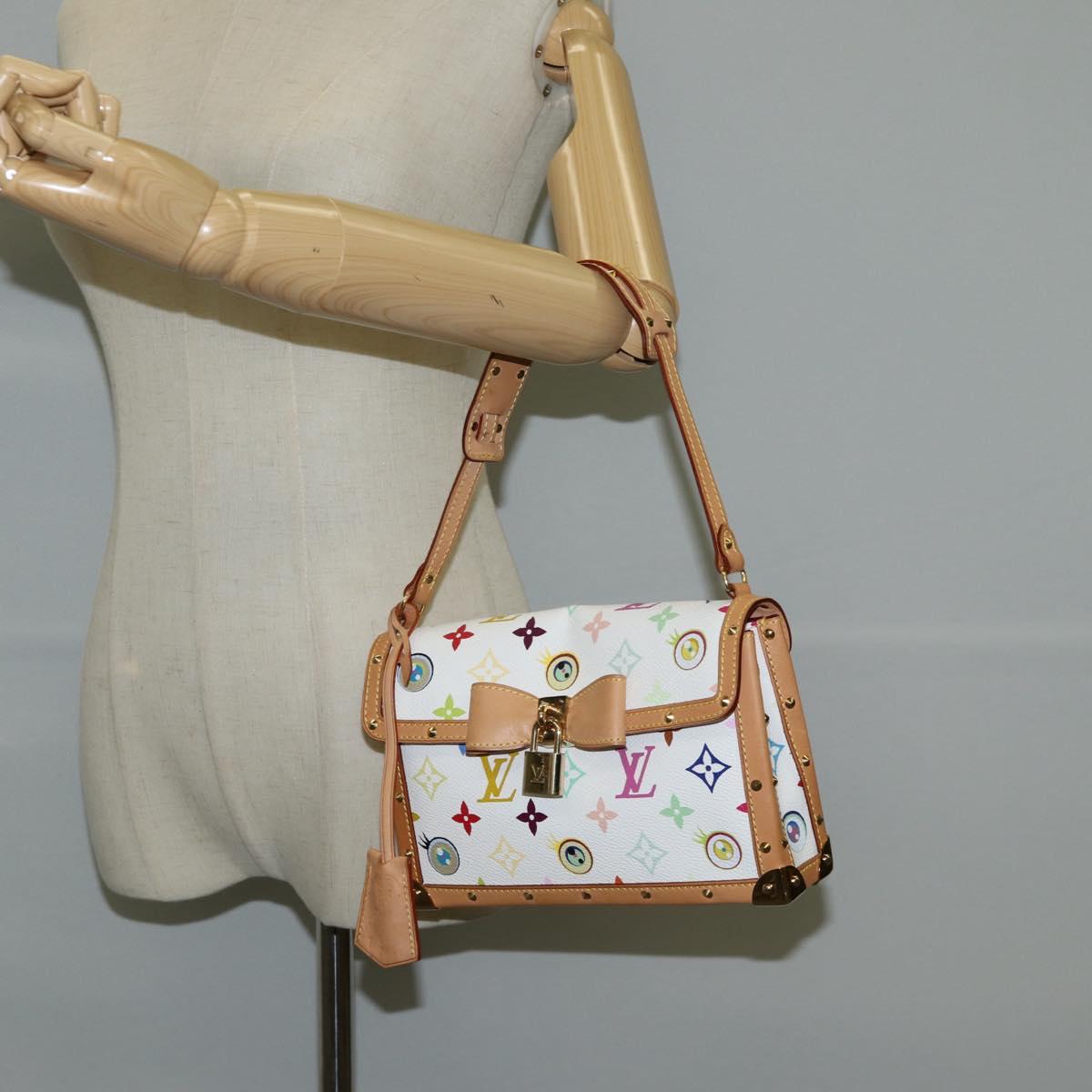 LOUIS VUITTON Multicolor Ribbon Pochette I Miss You Bag M92051 Auth 120751SV