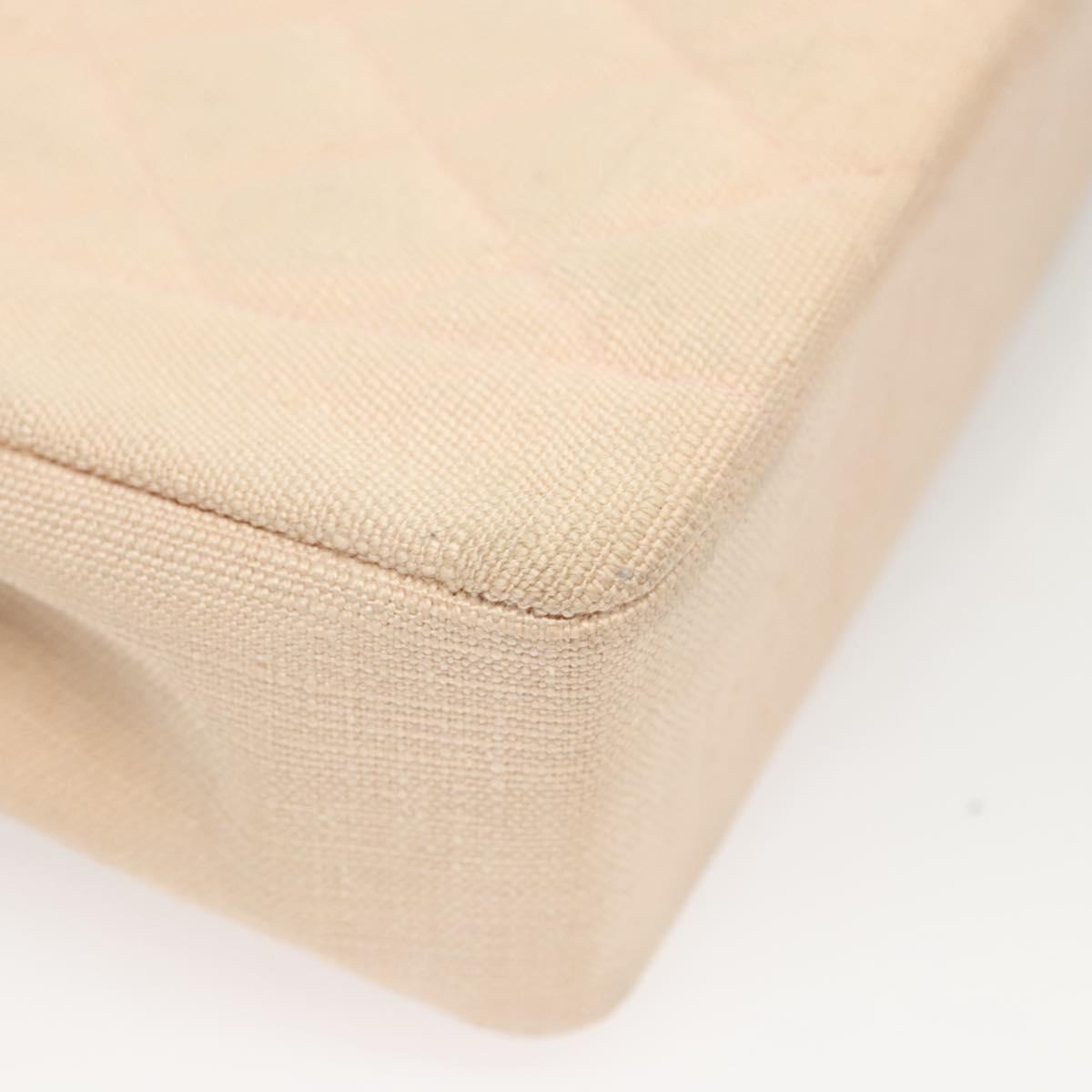 CHANEL Matelasse Chain Diana Shoulder Bag Canvas Pink CC Auth 120753