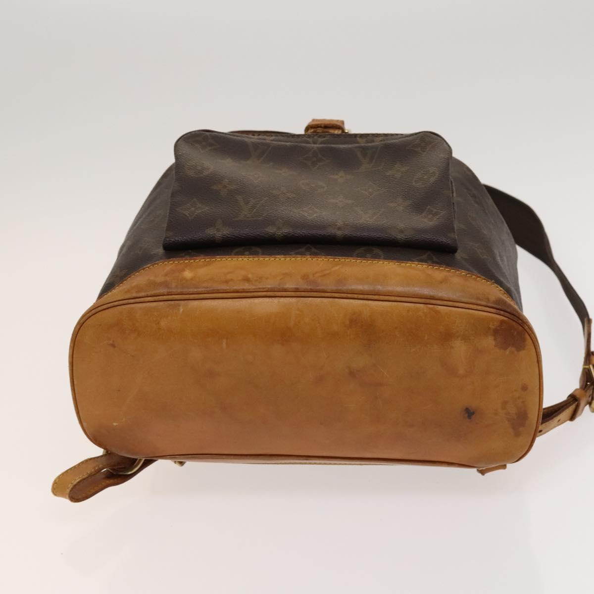 LOUIS VUITTON Monogram Montsouris GM Backpack M51135 LV Auth 120796