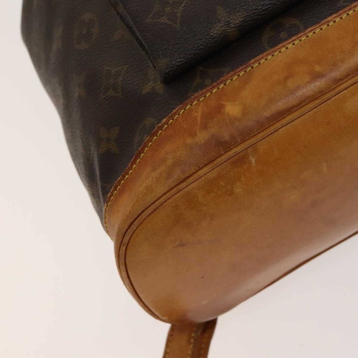 LOUIS VUITTON Monogram Montsouris GM Backpack M51135 LV Auth 120796