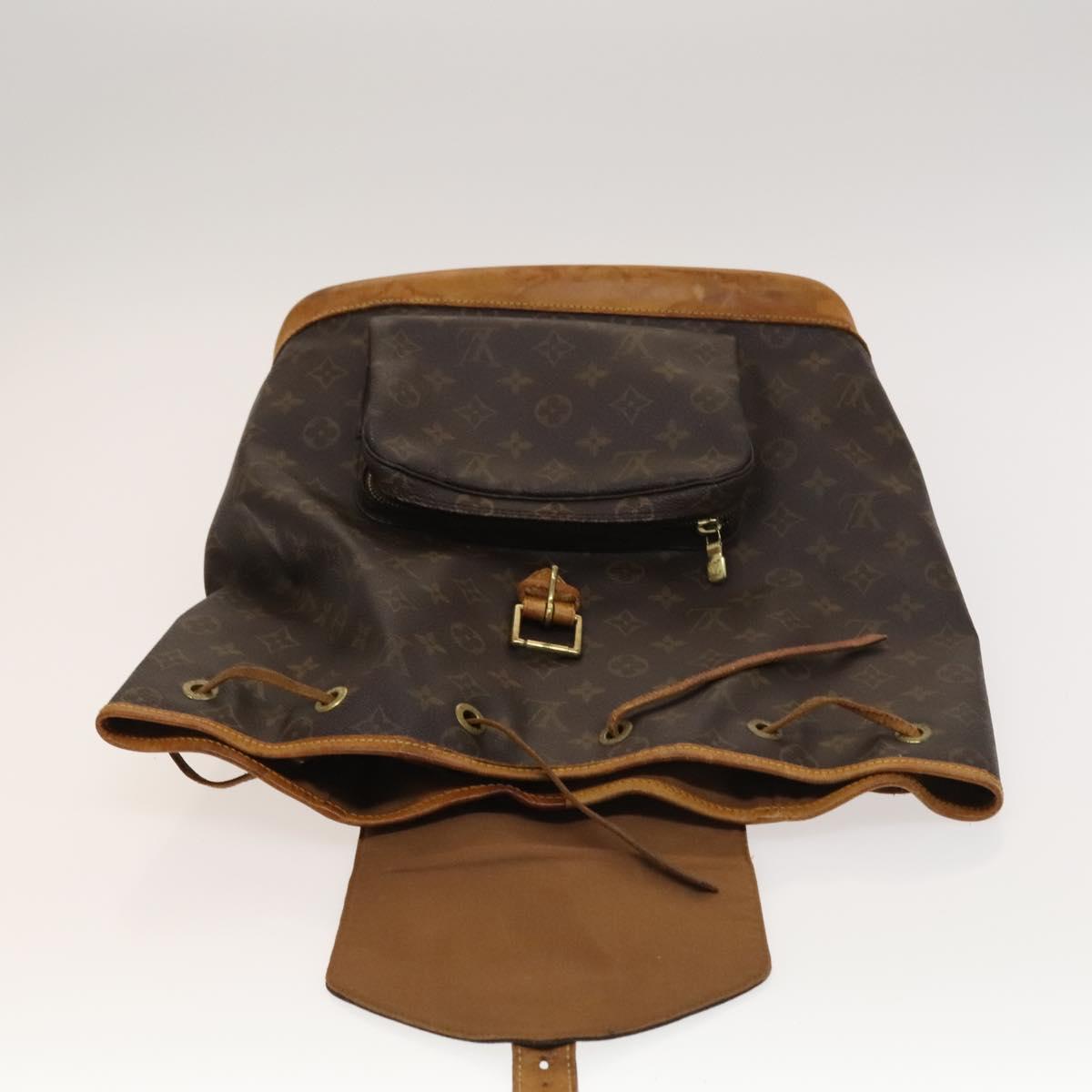 LOUIS VUITTON Monogram Montsouris GM Backpack M51135 LV Auth 120796