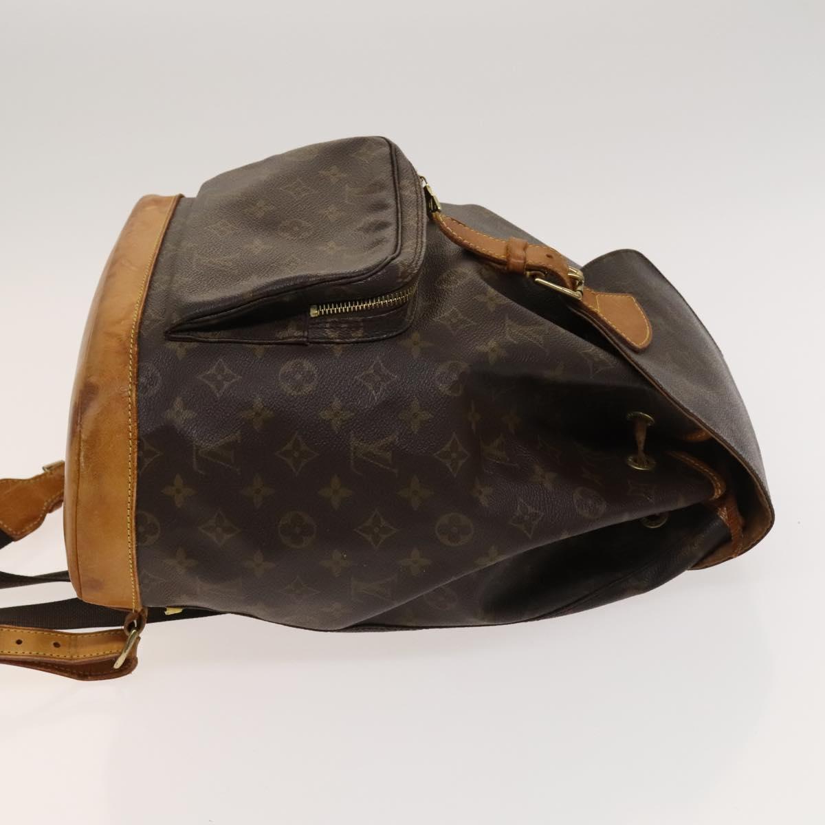 LOUIS VUITTON Monogram Montsouris GM Backpack M51135 LV Auth 120796