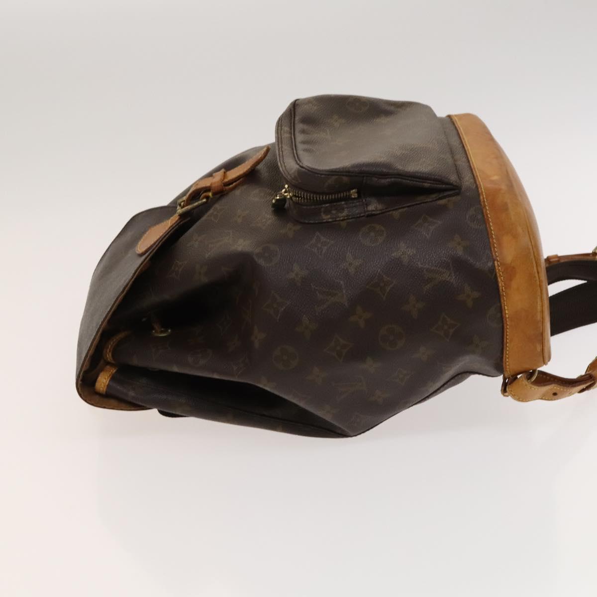 LOUIS VUITTON Monogram Montsouris GM Backpack M51135 LV Auth 120796