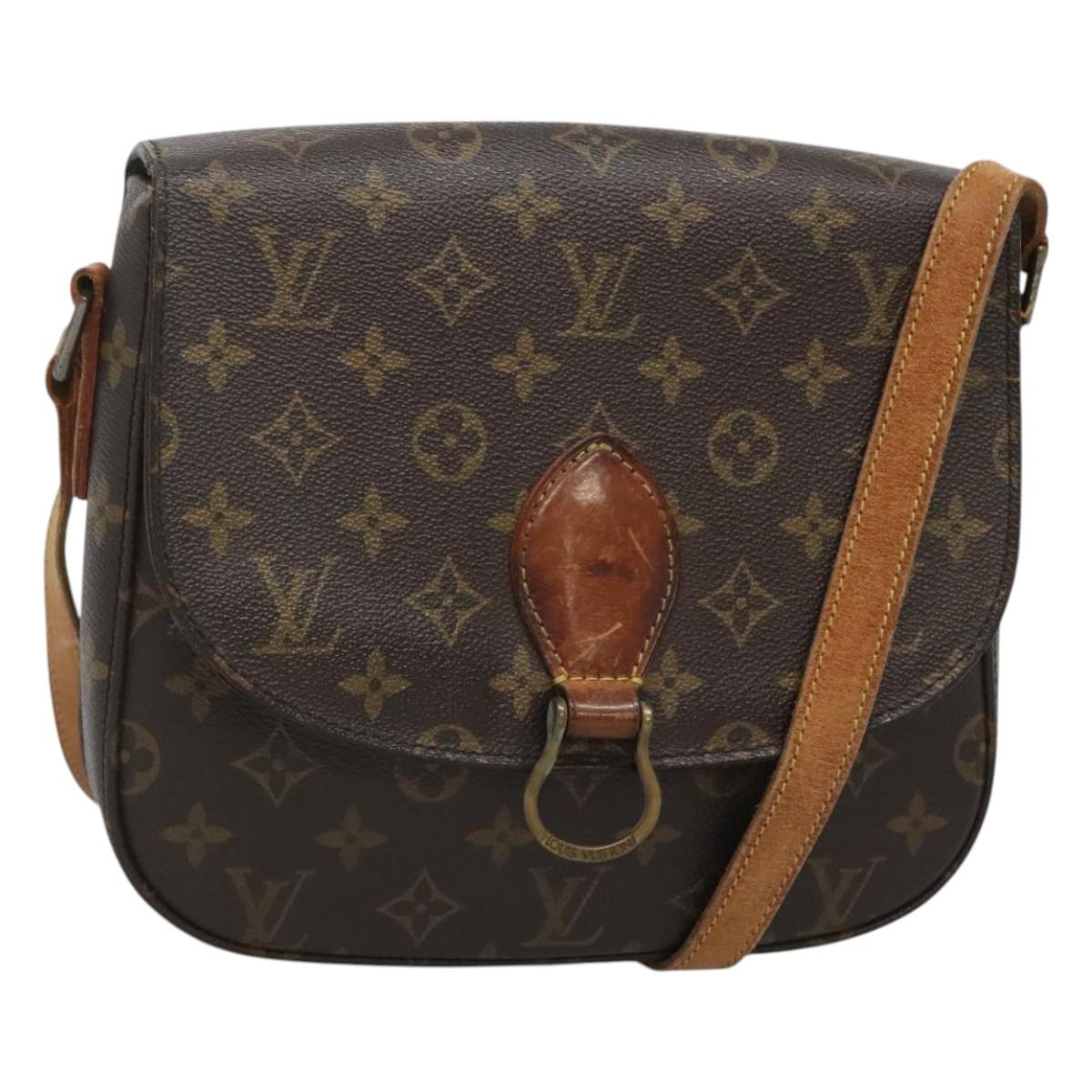 LOUIS VUITTON Monogram Saint Cloud GM Shoulder Bag M51242 LV Auth 120810