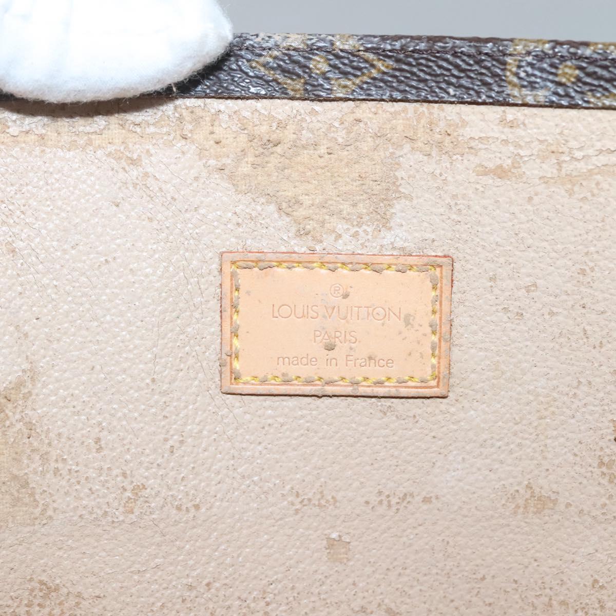 LOUIS VUITTON Monogram Sac Plat Hand Bag M51140 LV Auth 120846