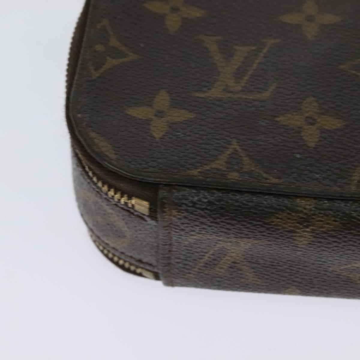LOUIS VUITTON Monogram Trousse Brush PM Cosmetic Pouch M47510 LV Auth 120867