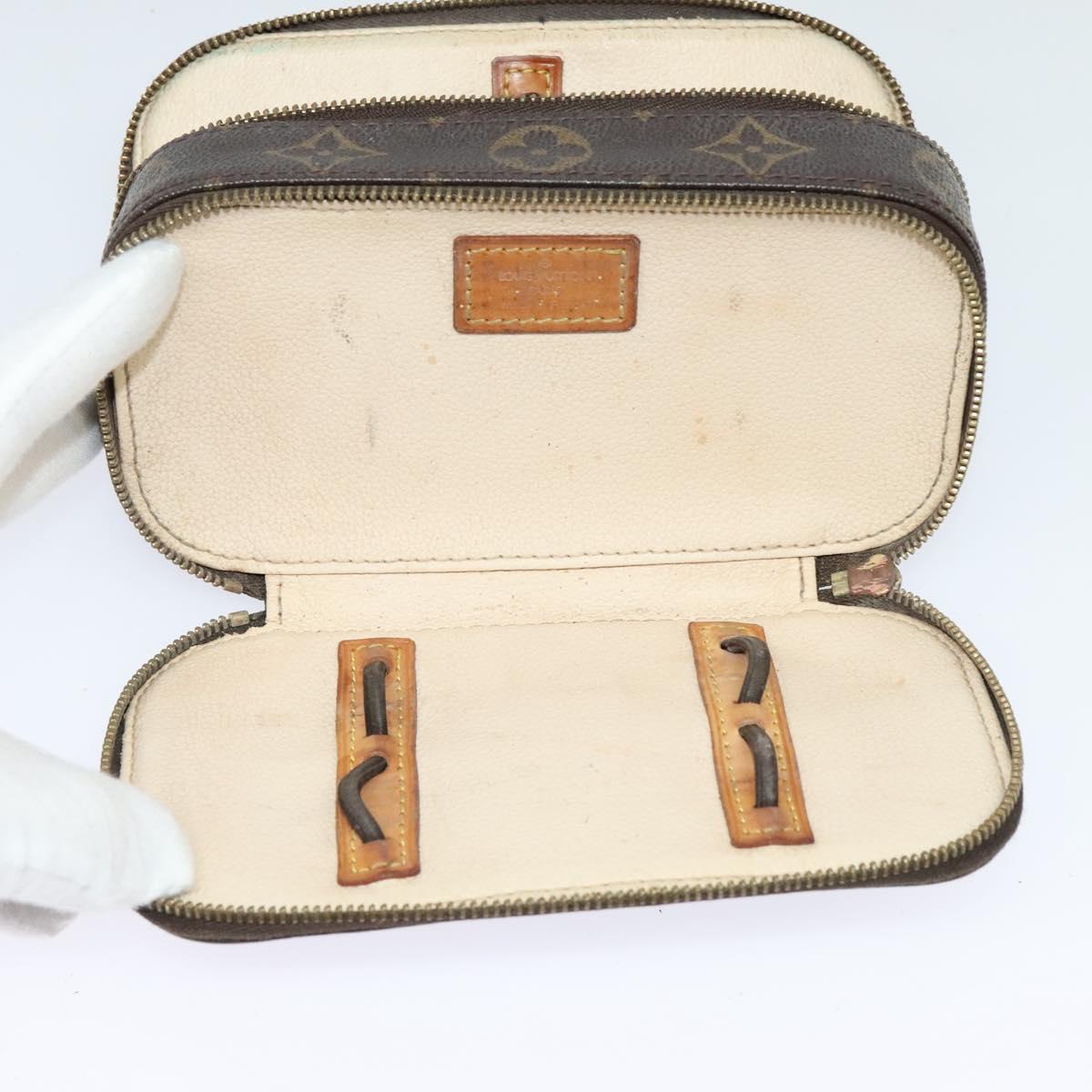 LOUIS VUITTON Monogram Trousse Brush PM Cosmetic Pouch M47510 LV Auth 120867