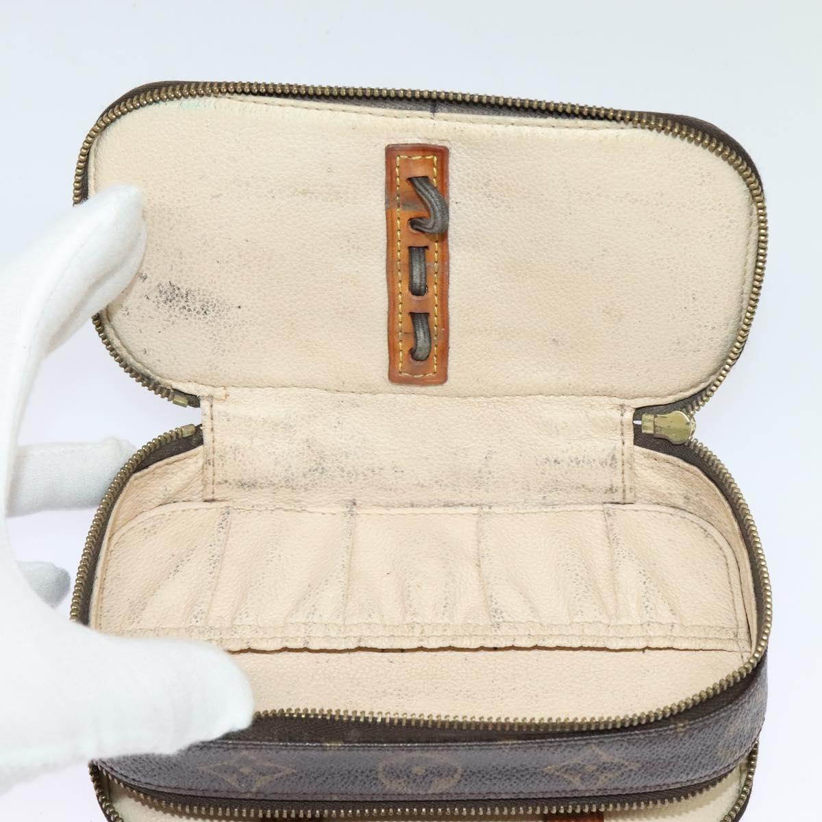 LOUIS VUITTON Monogram Trousse Brush PM Cosmetic Pouch M47510 LV Auth 120867