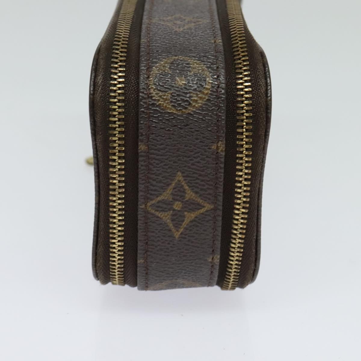 LOUIS VUITTON Monogram Trousse Brush PM Cosmetic Pouch M47510 LV Auth 120867