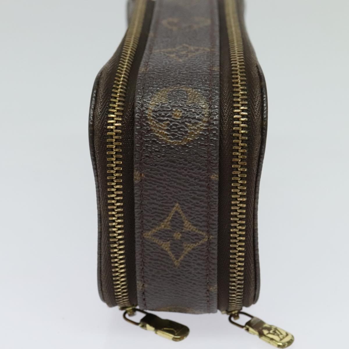 LOUIS VUITTON Monogram Trousse Brush PM Cosmetic Pouch M47510 LV Auth 120867