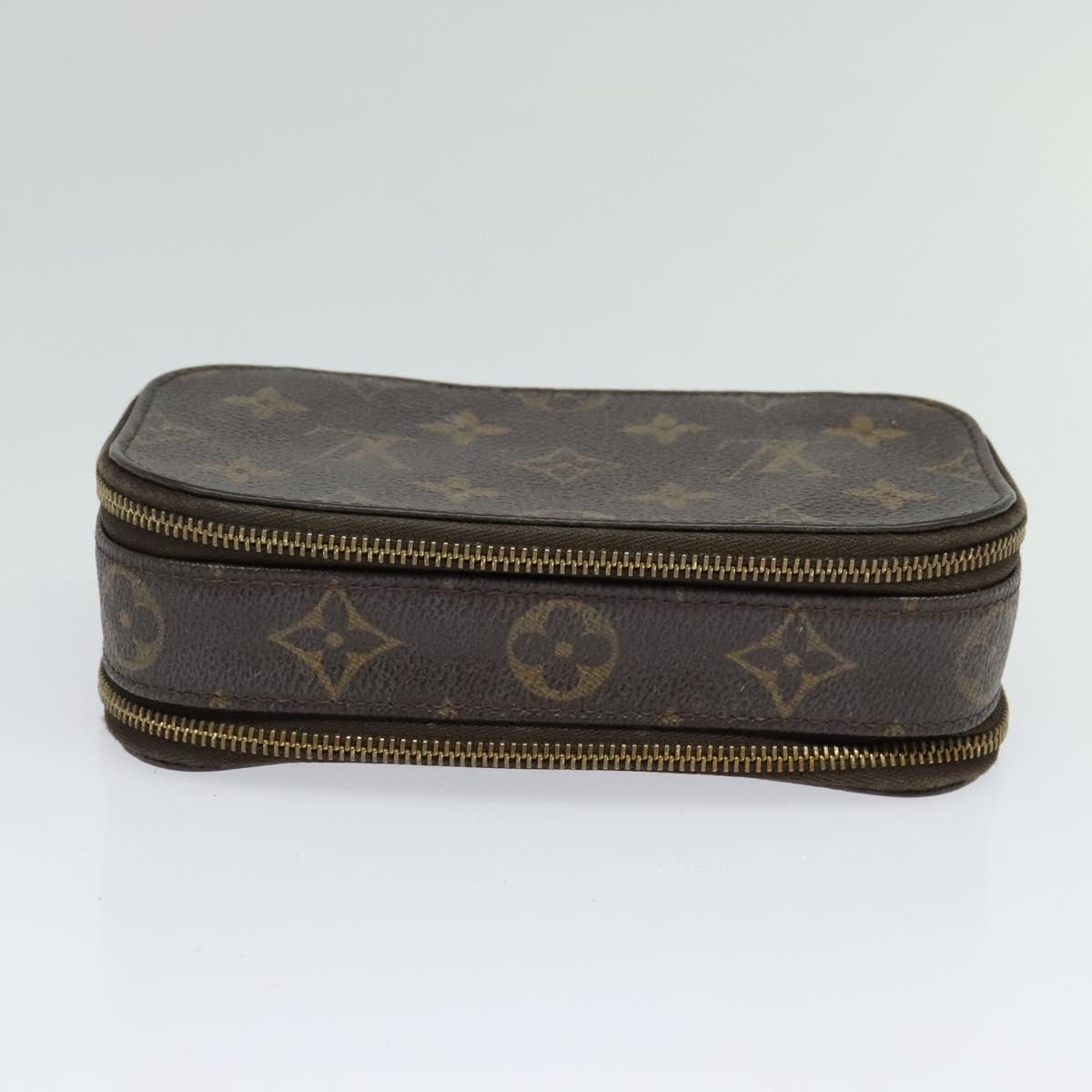 LOUIS VUITTON Monogram Trousse Brush PM Cosmetic Pouch M47510 LV Auth 120867