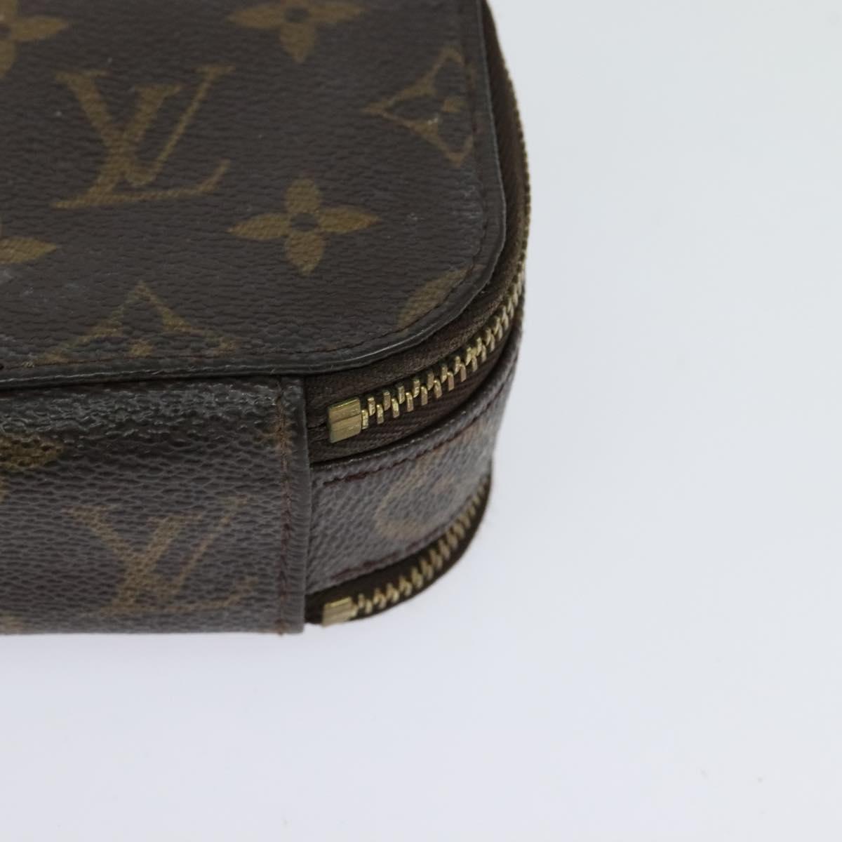 LOUIS VUITTON Monogram Trousse Brush PM Cosmetic Pouch M47510 LV Auth 120867