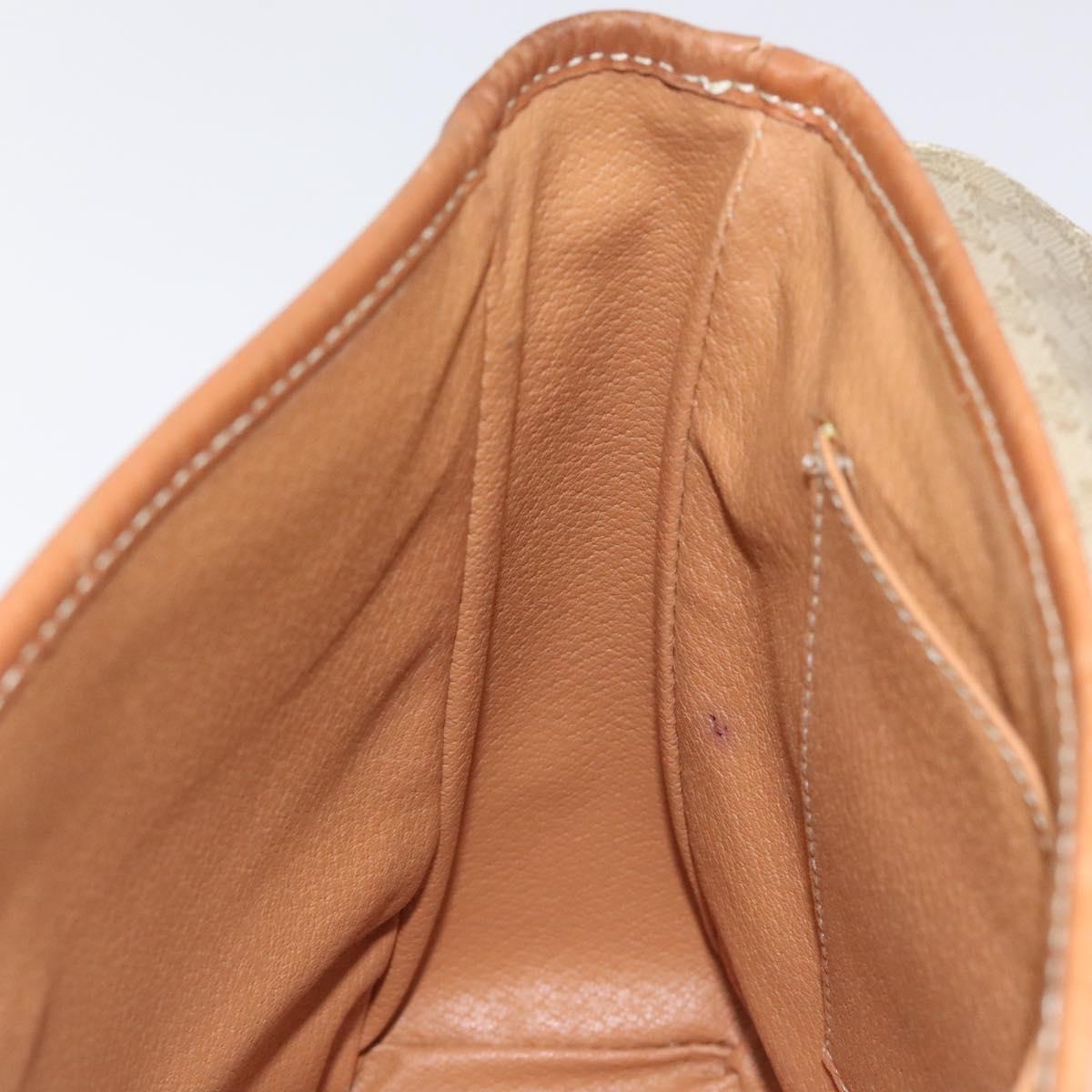 CELINE Macadam Canvas Hand Bag PVC Beige Gold Auth 120908