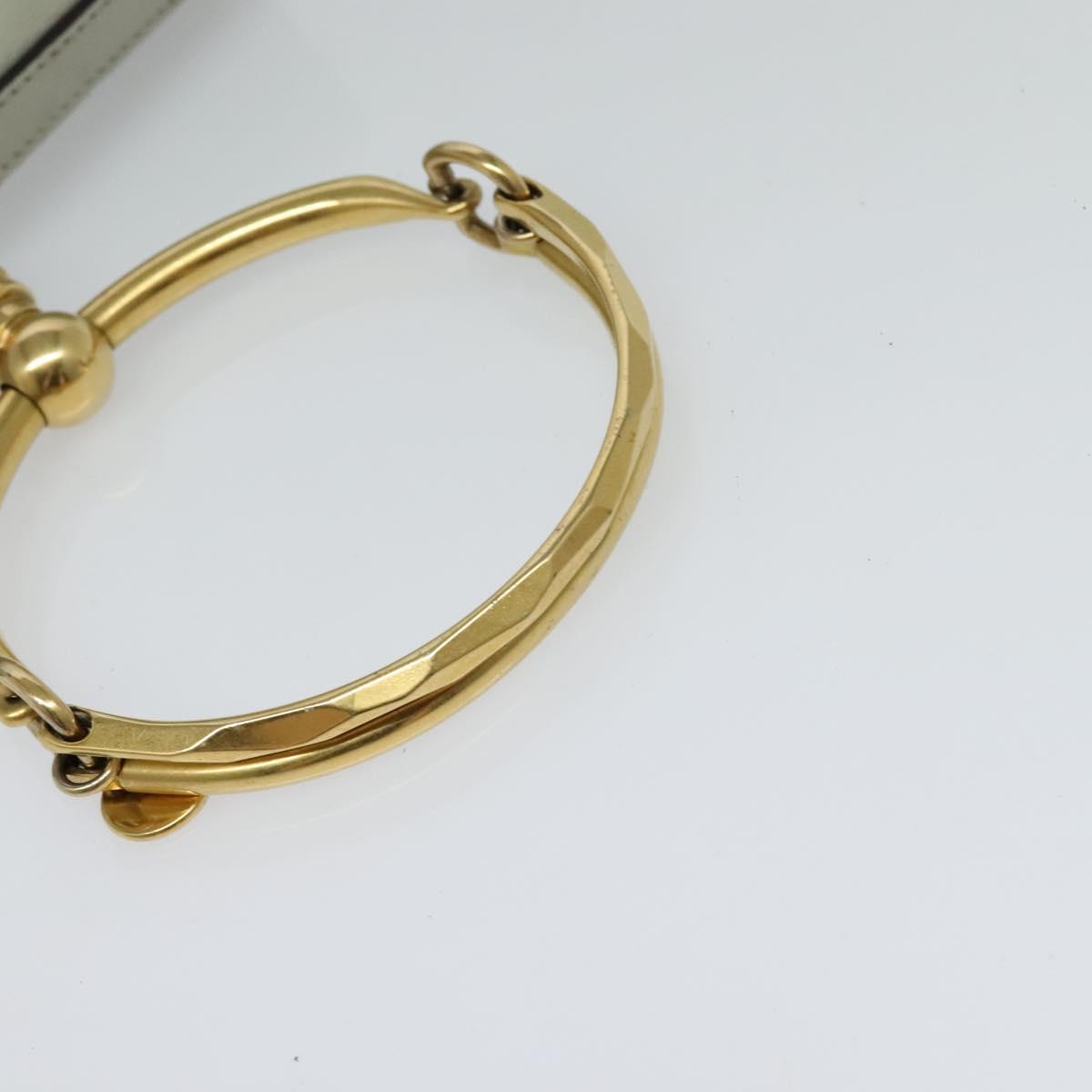 Chloe Nile Hand Bag Leather 2way Gray Gold Auth 120933