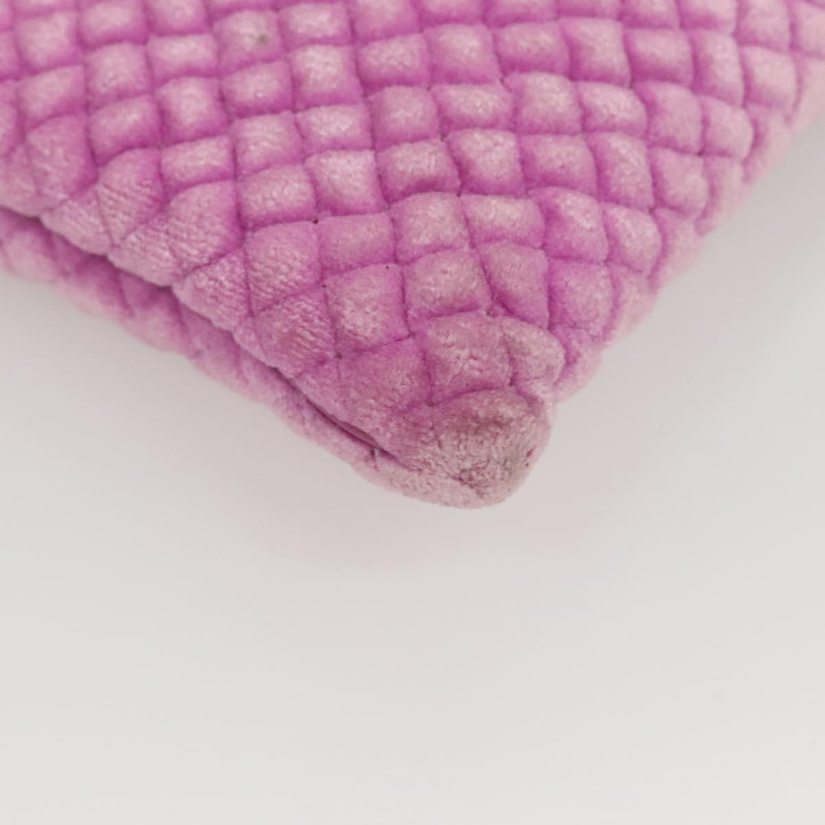 BOTTEGA VENETA Shoulder Bag Velor Purple Auth 120966