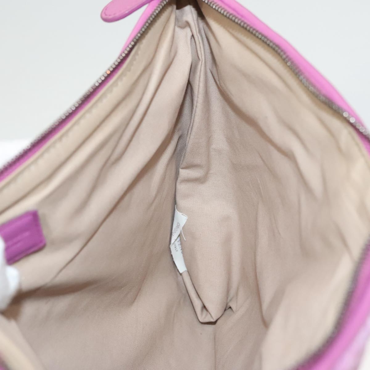 BOTTEGA VENETA Shoulder Bag Velor Purple Auth 120966