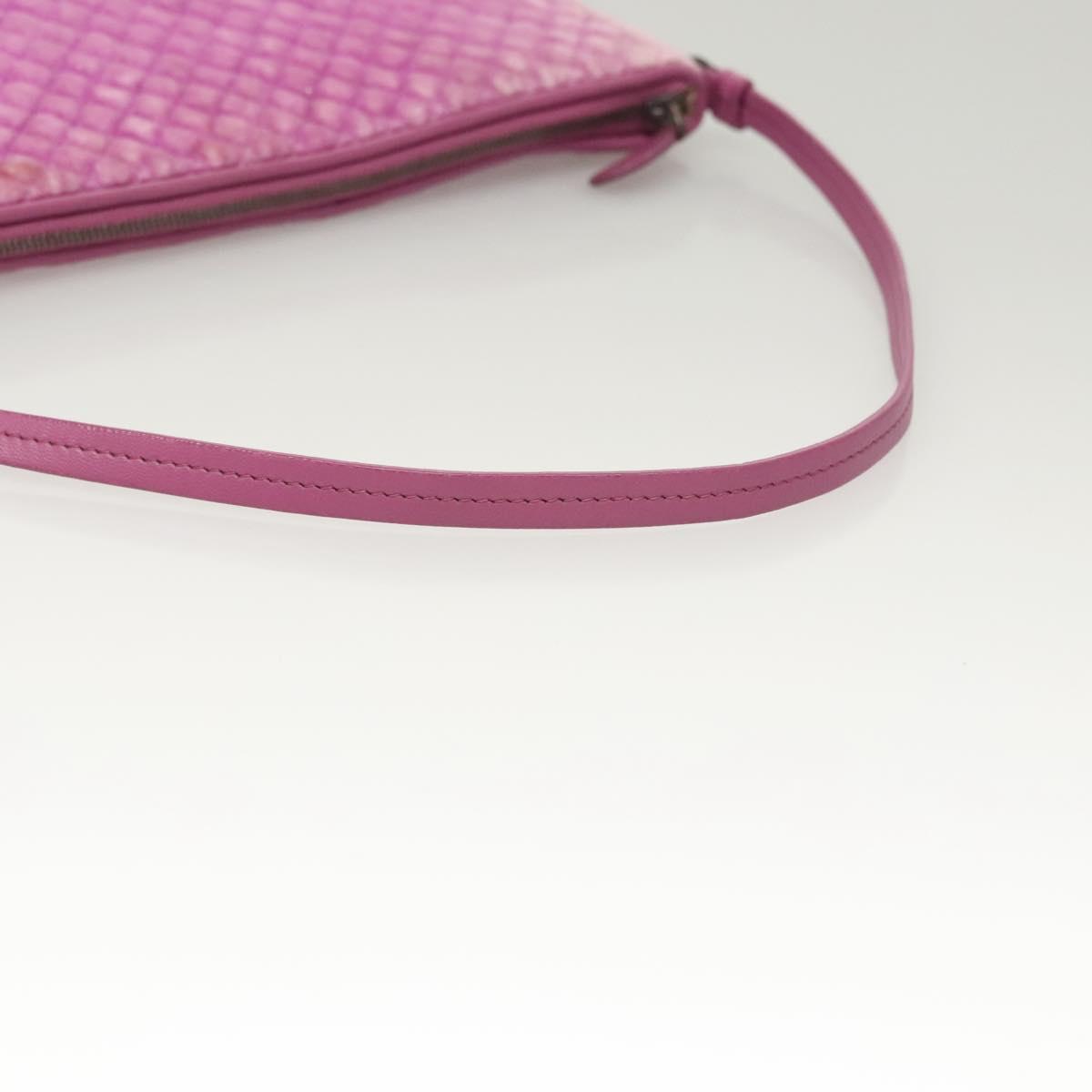 BOTTEGA VENETA Shoulder Bag Velor Purple Auth 120966